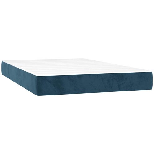 Box spring krevet s madracem tamnoplavi 120 x 200 cm bar&amp;scaron;unasti Slike