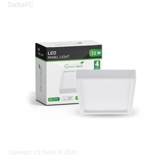  Led panel Green Tech 12W, 300K, nadgradni,kvadratni Cene