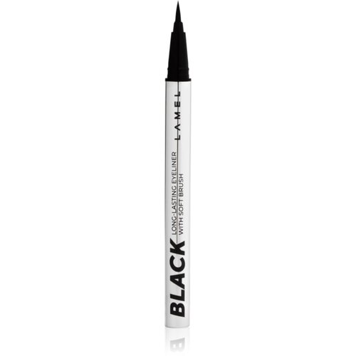 LAMEL BLACK dolgoobstojen flomaster za oči odtenek 01 0.6 ml Slike