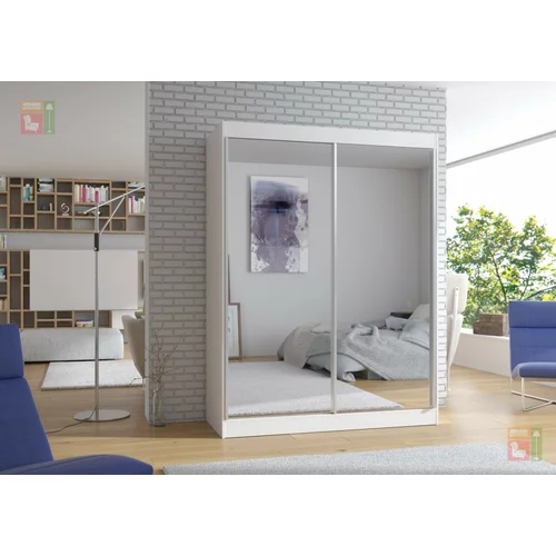 ADRK Furniture Garderobna omara z drsnimi vrati Florest
