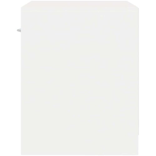  242547 Nightstand 2 pcs with Drawer White Slike