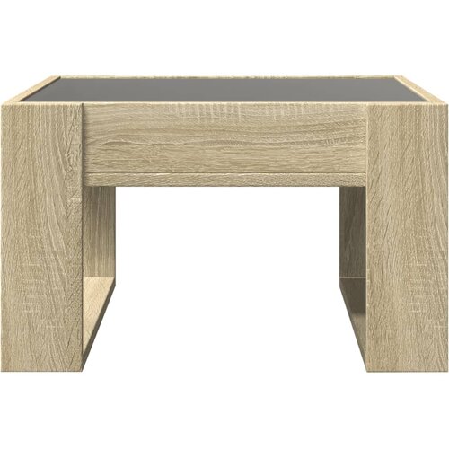  Stolić s beskonačnim LED svjetlima boja hrasta 50x53x30 cm Slike