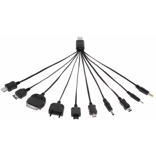 Cabletech USB polnilec univerzalni 10 tipov tel., (20823107)
