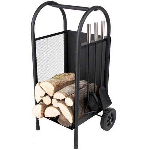 Strend Pro stojalo za drva s setom za kamin SLT 2110244 Cene