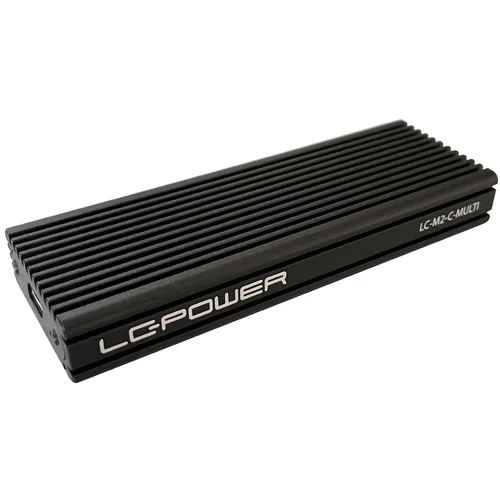 LC-Power LC-M2-C-MULTI-2USB 3.2 Gen. 2×1 Type C M.2SSD Enclosure,SATA&nvme