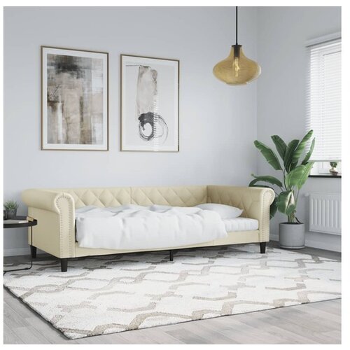 VidaXL Dnevni krevet krem 80 x 200 cm od umjetne kože Slike