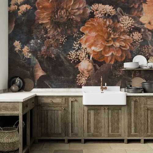  Foto tapeta - Retro Flowers - Third Variant 450x315 Cene