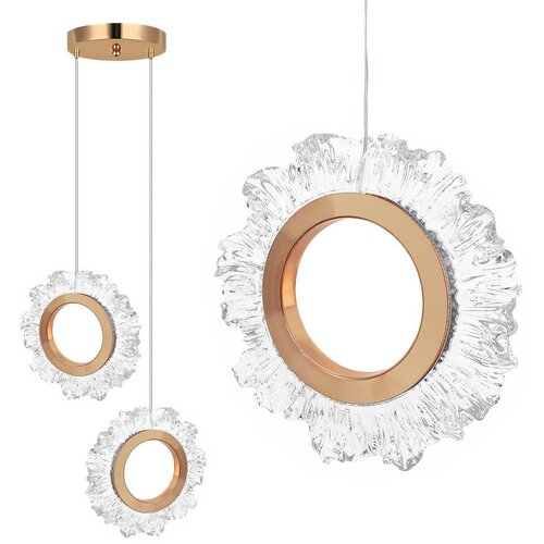 Toolight LED viseća lampa LHJ103-2CP GOLD Slike