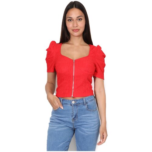 La Modeuse Topi & Bluze 70689_P165274 Rdeča Cene