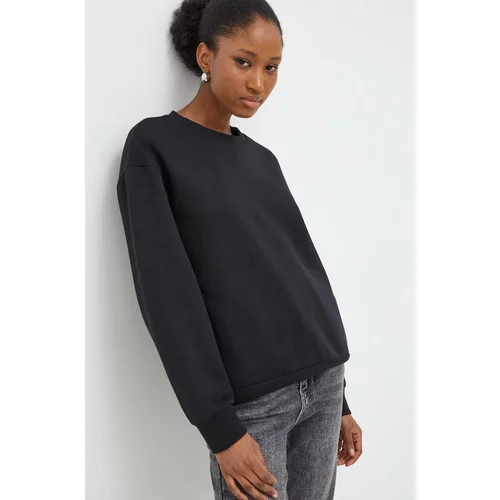 Answear Lab Bombažen pulover ženska, črna barva