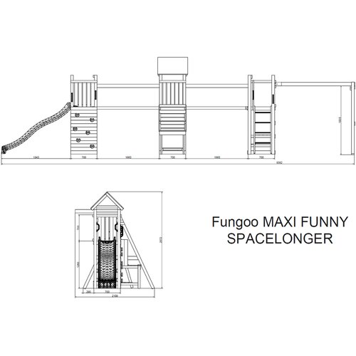 Fungoo Set Space Longer - Drveno Dečije Igrali&amp;scaron;te Slike