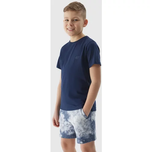 4f Boys' Plain T-Shirt - Navy Blue