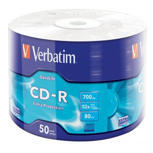 Verbatim CD-R DATA LIFE 1/50 CELOFAN Slike