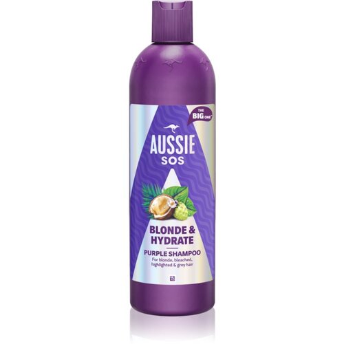 Aussie SOS Blonde &amp;amp; Hydrate vijoličen toniran &amp;scaron;ampon za blond lase 500 ml Slike