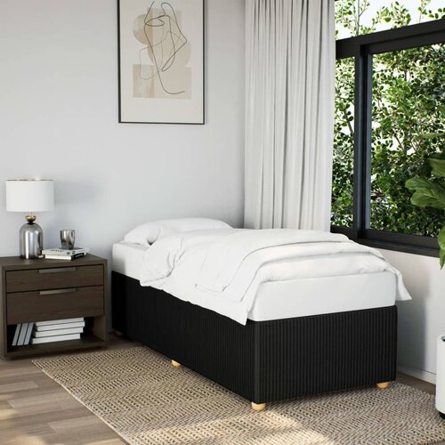 Furnova posteljni okvir brez vzmetnice Črna 90x200cm Tkanina, (21938322) Slike
