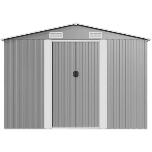  Vrtno spremi&amp;scaron;te 257 x 580 x 181 cm metalno sivo Slike
