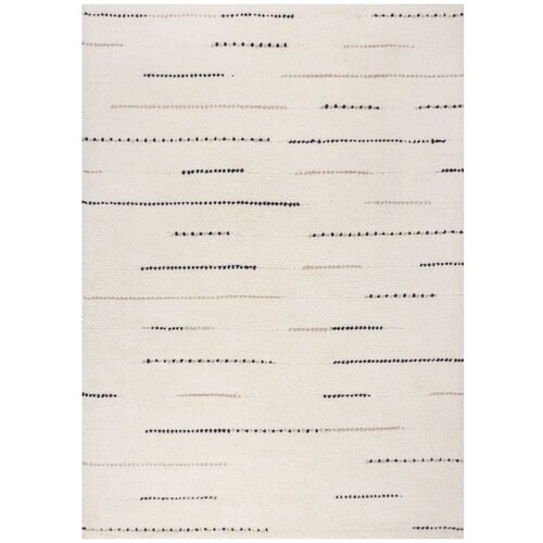 Flair Rugs Kremno bela ročno tkana volnena preproga 120x170 cm Dottie Linear – Cene