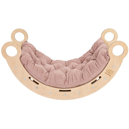 MeowBaby Srednji Dream Rocker Beli les z rožnato blazino, (21625986) Cene