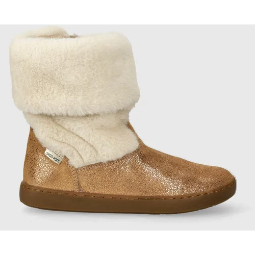 Shoo Pom Dječje zimske cipele od brušene kože boja: smeđa