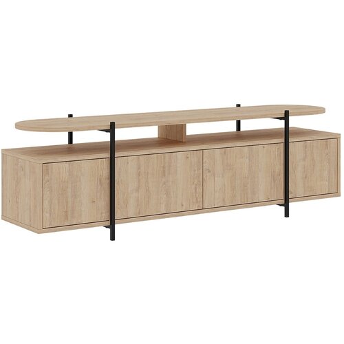 Marckeric TV omarica v hrastovem dekorju v naravni barvi 160x48 cm Hinoa &amp;ndash; Slike