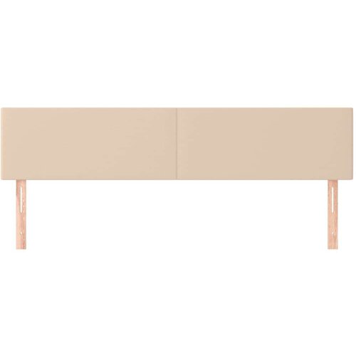  Uzglavlja 2 kom boja cappuccina 100x5x78/88 cm od umjetne kože Slike