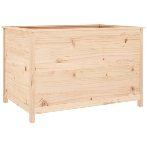 VidaXL Vrtna visoka greda 119,5x82,5x78 cm trdna borovina, (20981233) Slike