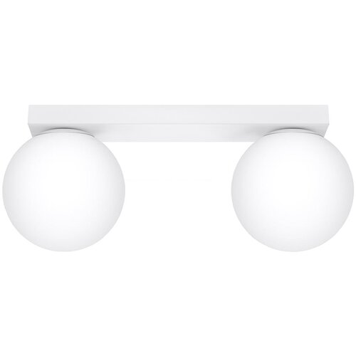Nice Lamps bela stropna svetilka s steklenim senčnikom &amp;oslash; 12 cm umerta &amp;ndash; Slike