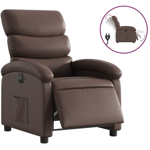 Maison Chic Električni naslanjač - Relax naslanjač rjavo umetno usnje, (22062676) Cene