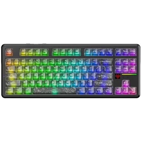 Attack Shark bežična gaming tastatura X87 ultra Mehaniča/8KHz/TriMode/Dot-Matrix screen/forged carbon Cene