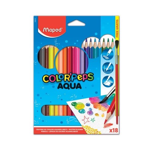 Maped akvarel drvene bojice aqua 1/18 ( m836012 ) Slike