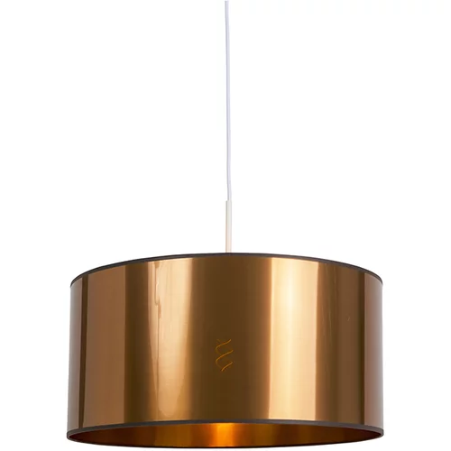 QAZQA Dizajn viseča svetilka bela z bakrenim senčilom 50 cm - Combi 1