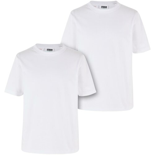 Urban Classics Kids boys' organic basic t-shirt - 2pcs - white+white Slike