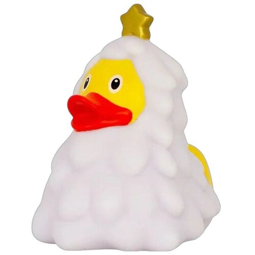 Lilalu figura Patkica White Christmas Tree Rubber Duck 9cm White Cene