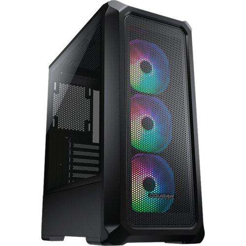 COUGAR GAMING COUGAR Archon 2 Mesh RGB PC Case, Mid Tower, Black + PSU STC600, 600W Preinstalled Cijene