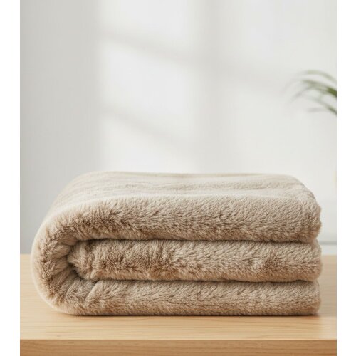 Master Deka Flanel s umjetnim krznom 150x200cm 260gsm 1# bež Cijene