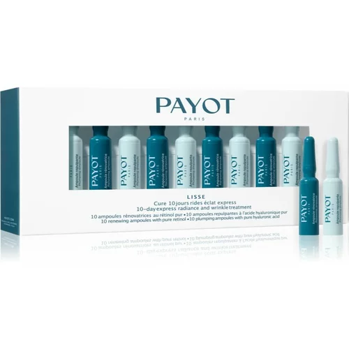 Payot Lisse Cure 10 Jours Rides Éclat Express 10-dnevni tretma proti gubicam s hialuronsko kislino in retinolom za ženske 20x1 ml
