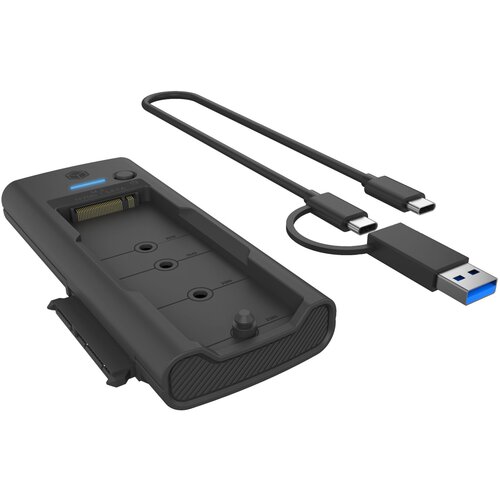 Icybox IB-180MS-C31 DockingStation M.2 NVMe&amp;amp;SATA SSD Slike
