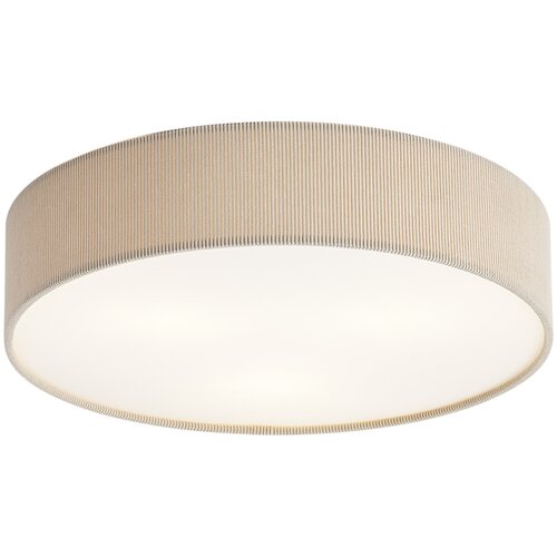 QAZQA Sodobna stropna svetilka taupe z žametnim senčilom 46 cm 3-luči - Luz Cene