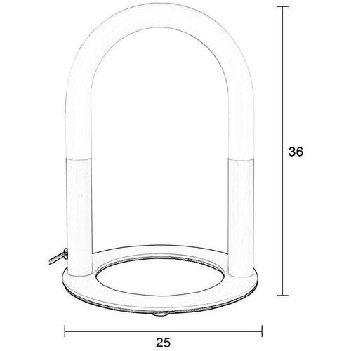 Zuiver Bež kovinska LED zatemnitvena namizna svetilka (vi&amp;scaron;ina 36 cm) Arch &amp;ndash; Slike