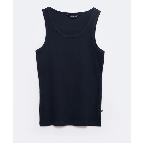 Big Star Woman's Singlet T-shirt 152393 Navy Blue 403