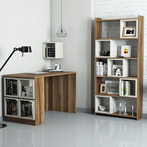 Hanah home studijski radni sto i polica za knjige box 845HCT3810 Slike