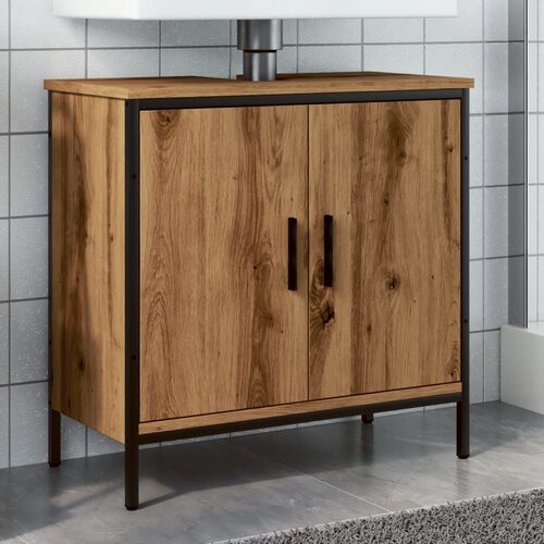 VidaXL Ormarić za umivaonik boja hrasta artisan 60x30x60 cm drveni Slike