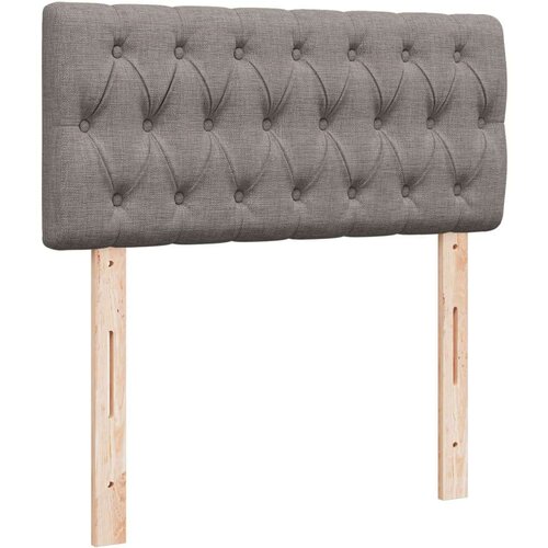 vidaXL Box spring postelja z vzmetnico taupe 100x200 cm blago, (21304642) Cene