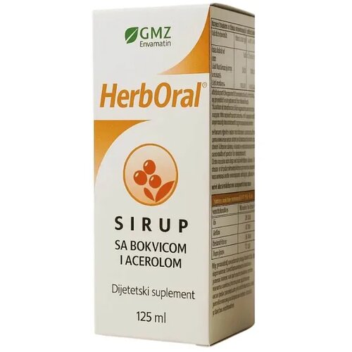 HerbOral Sirup sa bokvicom i acerolom, 125ml Slike