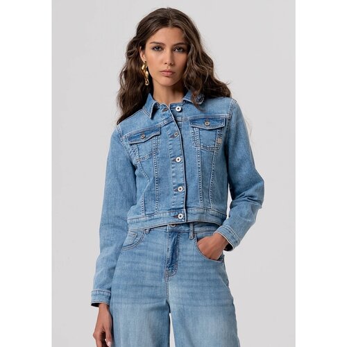 Fracomina Jeans jakne FP26SJ4001D45003 Modra Cene