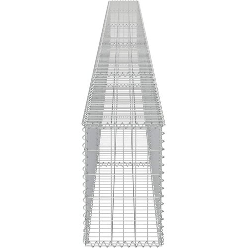  Gabionski zid s poklopcima od pocinčanog čelika 600 x 30 x 50 cm Slike