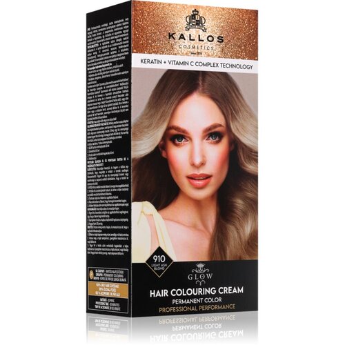 Kallos Glow Lasting Cream Colour permanentna barva za lase odtenek Light Ash Blond 60 ml Cene
