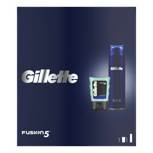Gillette set xmas 20 fusion ultra sensitive gel 200ml as sensitive gel 75ml Slike