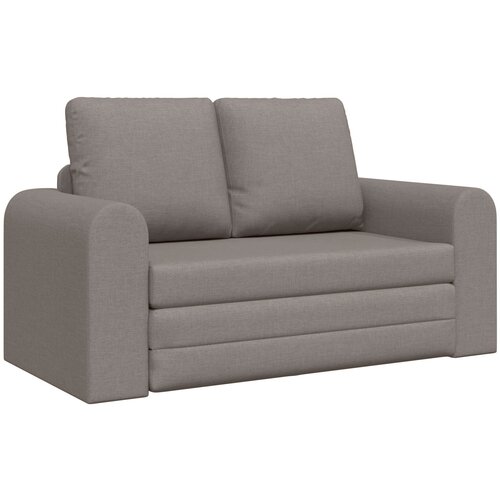 VidaXL Floor Sofa Bed 2-v-1 Taupe 148x71x83 cm Tkanina Slike