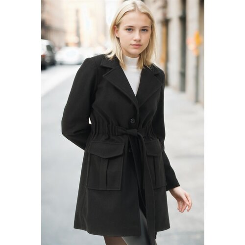 Dewberry Z6778 WOMEN&amp;#039;S COAT-BLACK-2 Slike